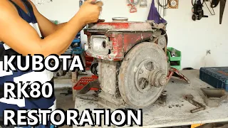 20 Years Old KUBOTA RK80 DIESEL ENGINE RESTORATION