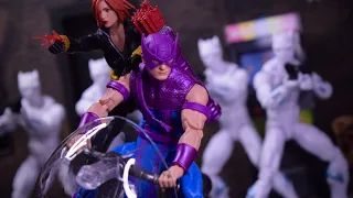 Marvel Legends 60th Anniversary Hawkeye & Skycycle Action Figure Review | Avengers Earths Mightiest