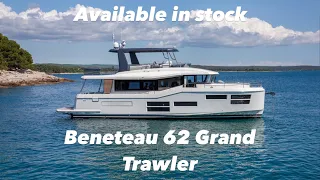 New 2023 Beneteau 62 Grand Trawler walk through