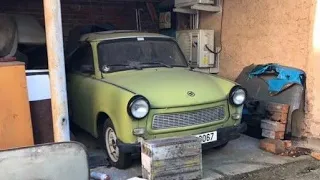 Trabant start after 6 years pokus o start Trabanta Olafa nejel 6let #trabant #coldstart #ddr #old