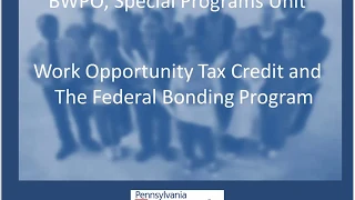 WOTC & Federal Bonding Programs for OVR Counselors