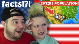 12 Geography Facts About America No One Told You About | AMERICAN COUPLE REACTION