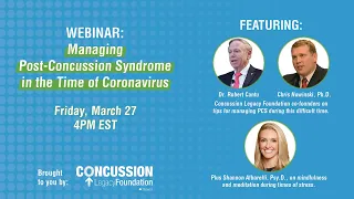 Managing Post-Concussion Syndrome in the Time of Coronavirus