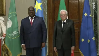 Mattarella incontra il Presidente della Repubblica democratica del Congo