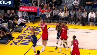 Steph Curry appeared to tweak his ankle on this play