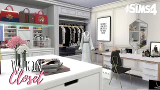 WALK IN CLOSET | THE SIMS 4 SPEED BUILD | CC LINKS IN THE DESCRIPTION
