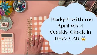 Cash Unstuffing| Budget with me April Week 4| NEW CAR! | Aussie Cash Stuffing | Debt Journey |