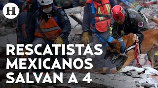 Brigada mexicana ha logrado rescatar a 4 personas con vida en Turquía tras el terremoto: Sedena