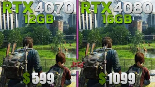 RTX 4070 vs RTX 4080 | R7 7800X3D | Tested in 15 games