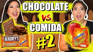 CHOCOLATE VS COMIDA 2 - Desafio | Blog das irmãs