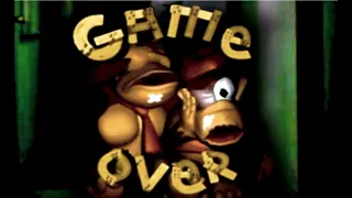 DKC: Game Over but it's the BAD ending.