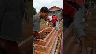 pemasangan kijing/nisan kuburan 3 tingkat