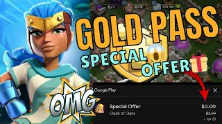 "How to Get Clash of Clans Gold Pass for FREE! Special  Offer!"