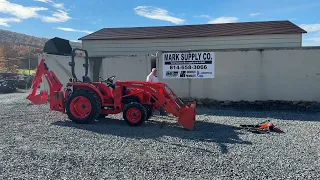 2013 Kubota L3800 Compact Tractor Loader Backhoe 3 Point Hitch 38 HP Diesel Skid Steer Quick Attach
