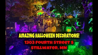 AMAZING Halloween Decorations! 1303 Fourth St, Stillwater | StewarTV