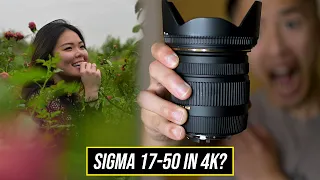 MOST AFFORDABLE LENS FOR VIDEO? (Sigma 17-50 f/2.8 Video & Photo Test)