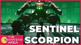 Final Fantasy VII Remake Boss Fight Gameplay: Scorpion Sentinel