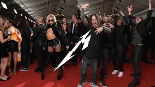 Lady Gaga and Korn stuns to Metallica on the red carpet at the Grammys 2017