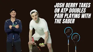 Josh Berry vs top 250 ATP doubles pair including Marcus Willis using the SABER (37sq inch!)