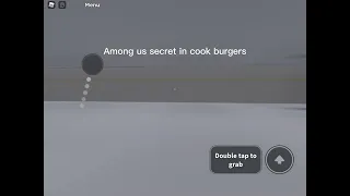 Among us secret  in cook burgers roblox