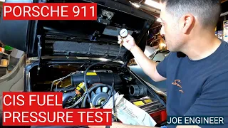 How To Test Fuel Pressures for Porsche 911 Bosch CIS K-Jetronic Fuel Injection