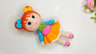 🌸I make it to order and will teach you🌸How to crochet a Bright Doll - RAINBOW🌸 1/2