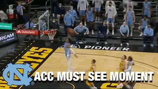 UNC Guard Caleb Love Starts With The Steal & Finishes With The Slam