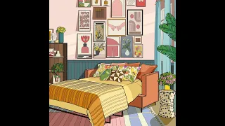 Color with me Living Room to Bedroom Design Paint by numbers #relax #colour #zencolor