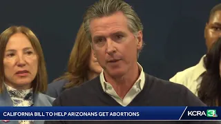 LIVE | California Gov. Newsom and the women's caucus are speaking about an effort to help Arizona…