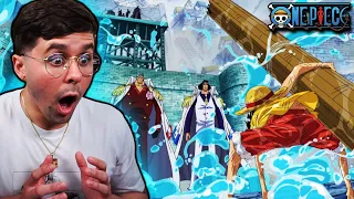 "LUFFY VS THE ADMIRALS" One Piece Marineford Episode 474 AND 475 Live Reaction!