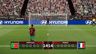 PORTUGAL vs FRANCE | Penalty Shootout - Final World Cup 2022 Qatar | eFootball PES 2021