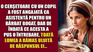 O cerșetoare cu un copil a fost angajată ca asistentă pentru un bărbat bogat, dar de îndată ce acest