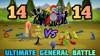 Stick War 3 NEW UPDATE! 14 VS 14 GENERAL BATTLE! EPIC 2v2 Match! Ultimate Funny Moments And Leaks