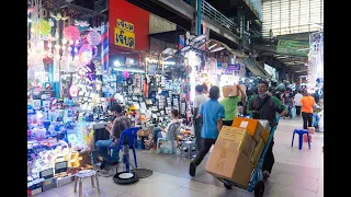 [4K] Walk around "Klong Thom Center" car accessories and electronic products, Bangkok