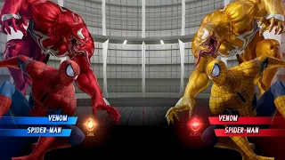 Venom Spiderman (Red) vs Venom Spiderman (Yellow) Fight - Marvel vs Capcom Infinite | PS4 Gameplay