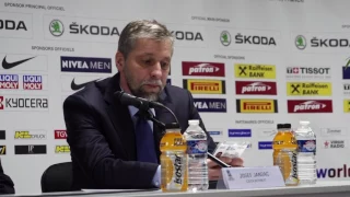 Олег Знарок и тренер Чехии. 18 мая