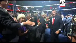 Governor Mitt Romney addresses the Republican National Convention in Tampa, Florida