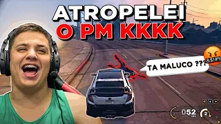 DEI FUGA COM A VIATURA DA POLÍCIA no GTA RP 😂 (Modder Clips)