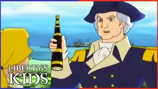 🇺🇸 Liberty's Kids 114 - The First Fourth of July with Washington! | History Cartoons for Children