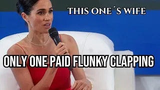 Only One Paid Flunky Clapping  (Meghan Markle)