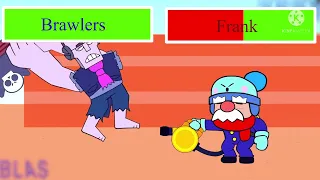 Frank's painful day : brawlers vs frank with healthbars