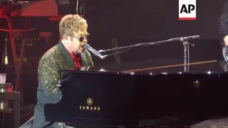 Elton John performs in Moscow, hopes to meet Russian President Vladimir Putin in future to discuss L