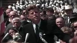 John F  Kennedy:  "We choose to go to the moon."
