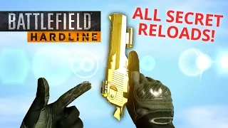 ALL RARE SECRET RELOAD ANIMATIONS! Battlefield Hardline Easter Eggs