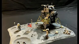 First Lunar Landing Diorama Model Kit By Monogram Finished