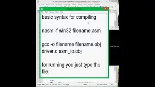 How to setup, compile and run assembly using nasm linked with c on windows