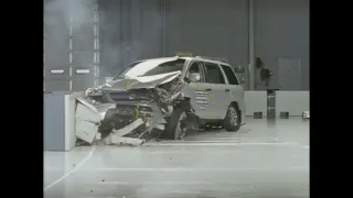 2003 Honda Pilot moderate overlap IIHS overlap crash test