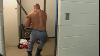 Goldberg Finds Scott Steiner Backstage WCW Nitro 28th August 2000