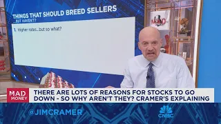 Housing is up despite a doubling in mortgage rates, that's not supposed to happen, says Jim Cramer