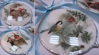 CHRISTMAS ORNAMENTS DECORATION IDEA DIY Serviettentechnik